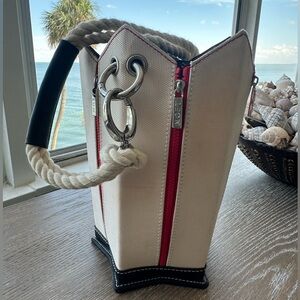 Rare Vintage Moet Star Champagne Bucket, Nautical, incredible handbag as well